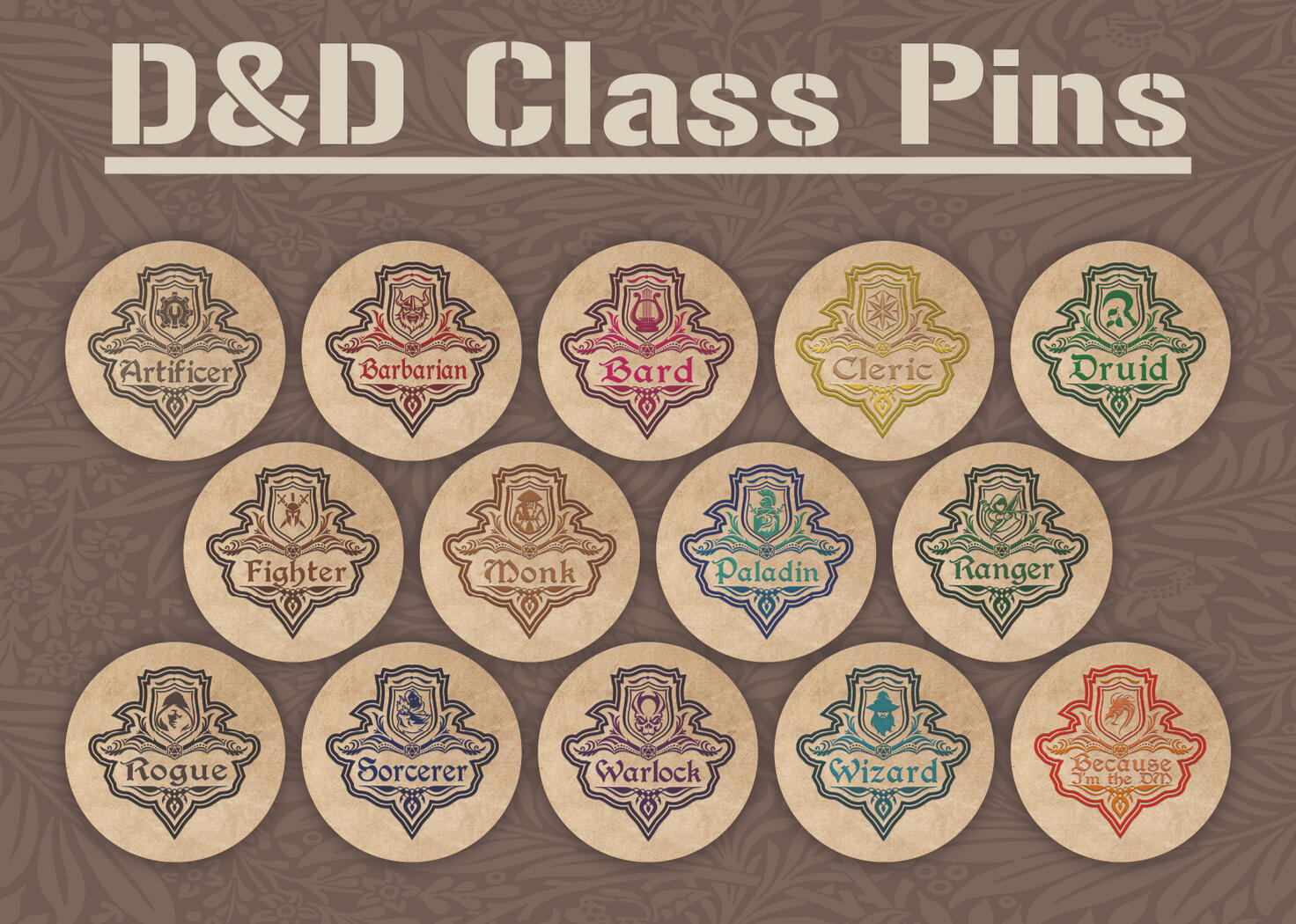 D and D Pins
