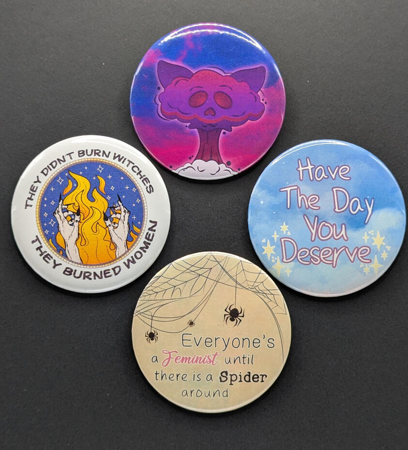 Catshroom Cloud, Burn Witches, Have the Day, Feminist Spiders